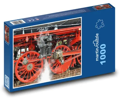Produktbild von Puzzle 1000 Dampflokomotive - Eisenbahn, Zug - martinpuzzle