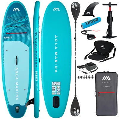 Produktbild von SUP Board Aqua Marina Breeze 9'10" 2026 Silver Tree | SUPER COMBO | Kajak-Set | E-Pumpe