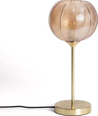 Produktbild von Tischlampe Metall und Glas Klimt Bernstein