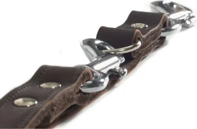 Produktbild von Beeztees Trainingsleine Leder Braun 200x1,2 cm 736401