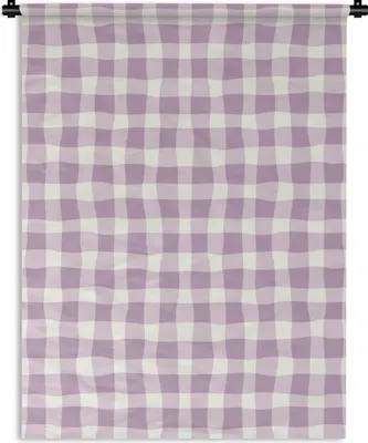Produktbild von MuchoWow® Wandteppich Wandbehang Pastell - Lila - Muster 60x80 cm Tapisserie Dekoration Wandtuch - Decke - Wandtücher - Wohne