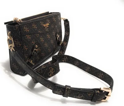 Produktbild von Guess Didi Frauen 4G Logo Druck Kunstleder M i Handtasche Schoko Braun – Einheitsgröße / Schokobraun
