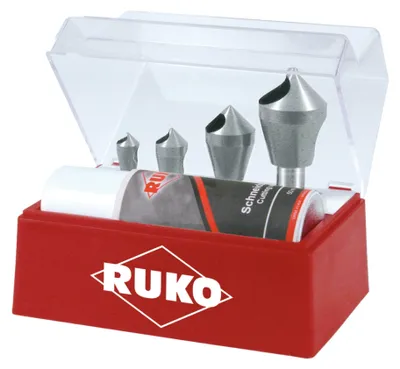 Produktbild von Ruko Querlochsenker 90Grad Durchmesser 2 / 5-15 / 20 HSS-Co Kunststoffkassette - 102310E