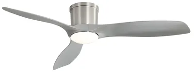 Image de Ventilateur de plafond, moteur à courant continu à 6 vitesses, télécommande, argent, 30 W, 220 V