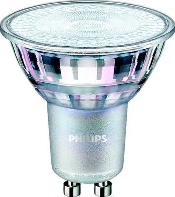 A single Philips LED light bulb against a white background.