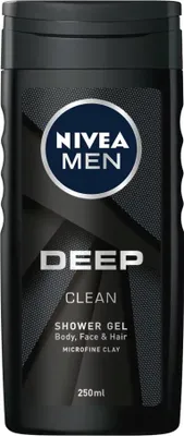 Image de Nivea Men Deep Clean Gel douche Gel douche 250 ml
