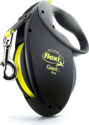 Produktbild von Giant Neon einziehbare Hundeleine 26 Fuß schwarz - ergonomisch und langlebig