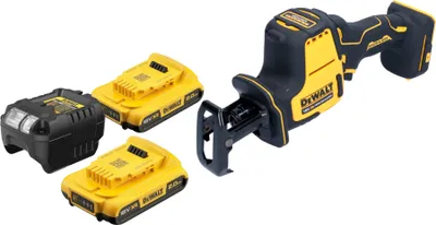 Produktbild von DeWalt DCS 369 D2 Akku Säbelsäge Reciprosäge 18 V Brushless + 2x Akku 2,0 Ah + Ladegerät