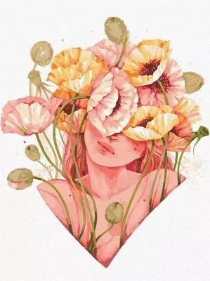 Produktbild von Malen nach Zahlen – Blumiger Akzent 30 x 40 cm – Ideyka