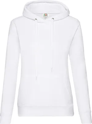 Produktbild von Fruit of the Loom 62-038-0 | Lady-Fit Classic Hooded Sweat - Farbe: White - Größe: M