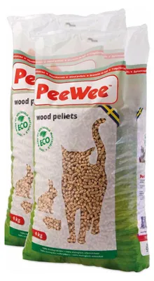 Produktbild von PeeWEE Katzenstreu, Holzstreu Pellets