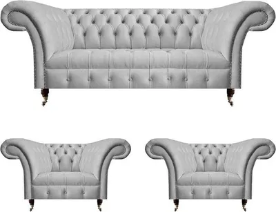 Produktbild von Sofagarnitur 3+1+1 Sitzer Polstermöbel 3tlg Set Polster Möbel Wohnzimmer