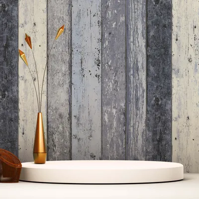 Produktbild von TADESSI Tapete Holz Gianluca M1-No.862 Vliestapete Blau Tapete in Holzoptik Landhaus Rustikal Wohnzimmer Schlafzimmer
