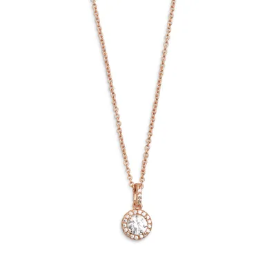 Produktbild von Xenox XS7362R Halskette mit Anhänger Damen Silver Circle Zirkonia Rosé Vergoldet