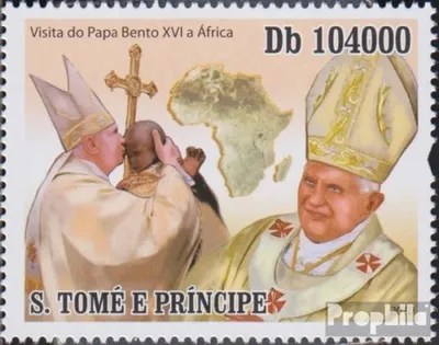 Produktbild von Briefmarken Sao Tome e Principe 2010 Mi 4382 (kompl.Ausg.) postfrisch Papst Benedikt XVI.