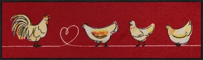 Produktbild von Salonloewe CHICKENWALK Fußmatte Wohnmatte 30 x 100 cm