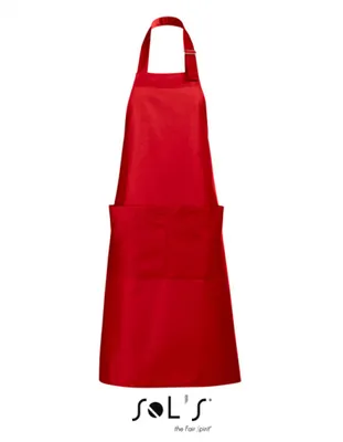 Produktbild von SOLs 88010 | Long Apron Gala - 75 x 90 cm - Farbe: Red - Größe: 75 x 90 cm