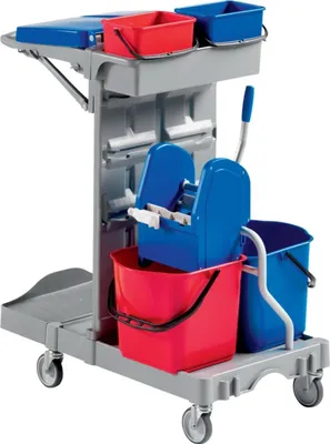 Produktbild von EVO Reinigungswagen Poly II 970x680x1110 2x15l