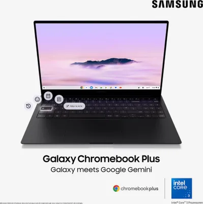 Produktbild von Samsung XE550X Chromebook Plus Core3 blau 15,6" 8GB RAM + 256GB Full HD Webcam