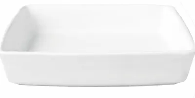 Produktbild von Grande Auflaufform rechteckig hochwertig weiße Keramik 27,5 x 18,5 cm
