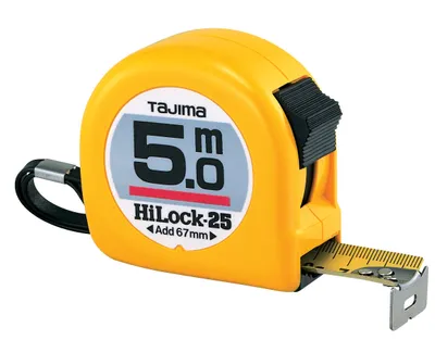 Image de Tajima Bandmaß Maßband Länge 5m Breite 25 mm Stahlband, Messband mit Endhaken