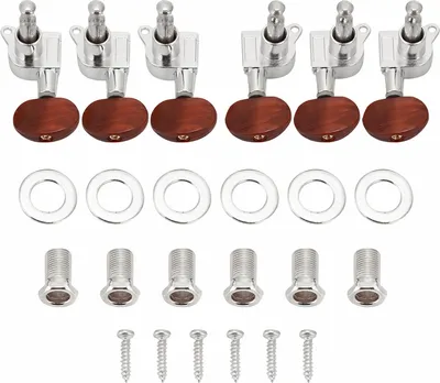 Produktbild von 3L3R Tuning Pegs Locking Tuner Mechaniken für akustische E-Gitarre (Silber)