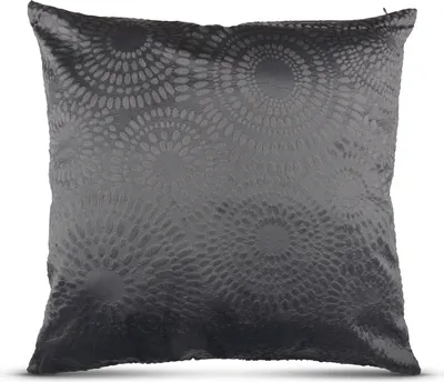 Immagine prodotto di Cuscino decorativo 50x50 con cerniera nascosta, ( antracite ) fodera per cuscino incl. cuscino di riempimento "punti", fodere per cuscini decorativi, fodera morbida per cuscini
