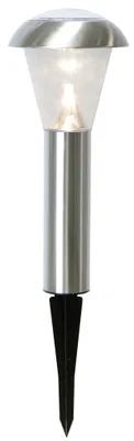 Produktbild von Best Season LED-Solar-Wegleuchte, Edelstahl, ca. 36 x 15 cm 6 warm white LED, 14 lm, Solarpanel, Akku, 479-62