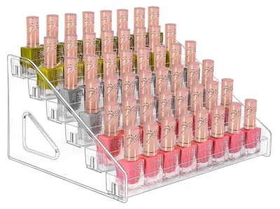 Imagen del producto de Organizador de esmaltes de uñas acrílico de 6 niveles para cosméticos
