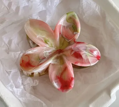 Image de Flamenco Mystique Spona do vlasů klips XL květ Perleťová směs 7,5x8cm SP345