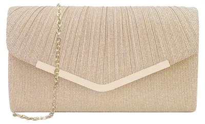 Productafbeelding van Elegante Glitter Clutch Handtas met Afneembare Ketting