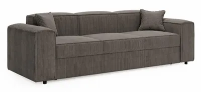 Productafbeelding van ANMIL Sofa SANTI, 252 × 88 × 79 cm, donkergrijs-bruin, slaapbank met opbergruimte, bekleding van cordura, met slaapfunctie