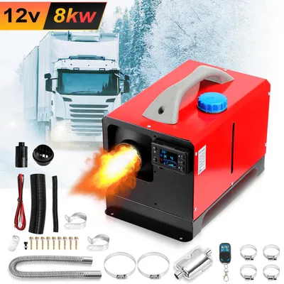 Produktbild von ISOISL Horizontale Diesel Luftheizung 8KW 12V, All-in-One 5L Tank, LCD & Fernbedienung, Standheizung für Pkw Camper LKW Wohnmobil