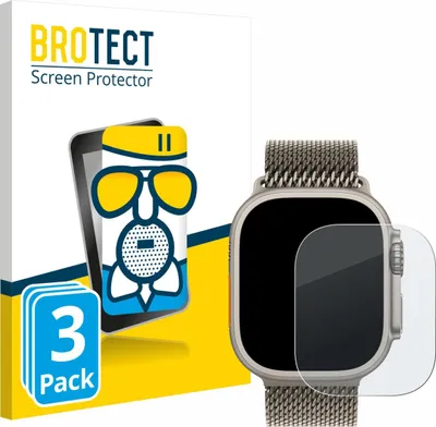 Produktbild von 3x BROTECT Entspiegelungs Schutzglas für Apple Watch Ultra / Ultra 2 / Ultra 3 (49 mm) Schutzfolie Panzer Folie Glas Display Schutz matt