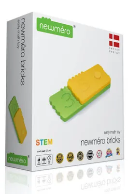 Image de Newmero - blocs mathématiques. Petit ensemble de 27 pièces.