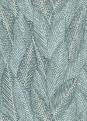 Zdjęcie produktu dla Erismann Tapeta tropikalne liście szaro-niebieskim - 661627 - 53 cm x 10.05 m