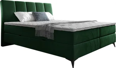 Produktbild von MIRJAN24 Boxspringbett Forever, Bett mit zwei Bettkästen, Stilvoll Schlafzimmer Polsterbett (Fresh 13, Größe: 180x200 cm)