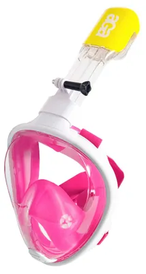 Productafbeelding van Aga Celoobličejige snorkelmasker, maat S/M, wit/roze