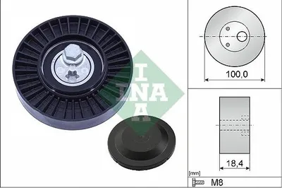 Produktbild von INA 531 0966 10 Spannrolle Keilrippenriemen für AUDI A4 B9 Avant (8W5, 8WD) A6 Avant (4A5, C8) A5 Sportback (F5A) Q5 (FYB) Q7 (4MB)