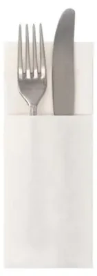 Produktbild von Servietten "ROYAL Collection" 40 cm x 30 cm weiss mit Besteckfalz