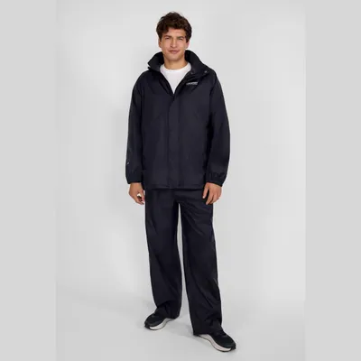 Produktbild von Minoti Regenhose Wasserdicht Schwarz für Jungen - Kinder Thermo Regenhose mit Gummizug