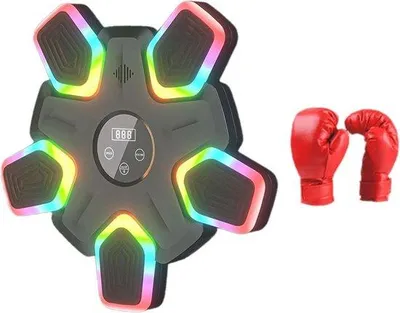 Produktbild von Slimme Boxmachine für Kickboxen, mit Schlagtrommel, Sport-Trainingsgerät, Musik-Box, Wandziel