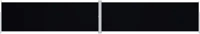 Image de vidaXL Store latéral extensible noir 200x1200 cm