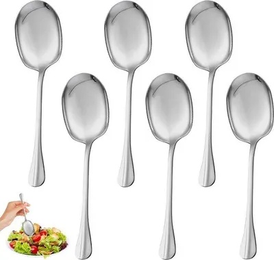 Obrázok produktu pre Nerezová lyžica na jedlo, 25 cm, sada 6 ks, dlhá