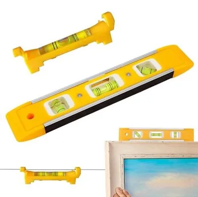 Zdjęcie produktu dla Poziomica magnetyczna mini 20 cm 75 mm zestaw 2 sztuki narzędzie