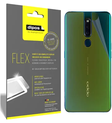 Produktbild von 3x Oppo F11 Rückseite Schutzfolie Folie, 100% Displayabdeckung, dipos Flex