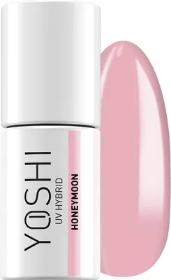 Obrázek produktu pro Yoshi Hybrid Lak na nehty Růžová Bledá Fialová - Profesionální Trvalý lak na nehty 6 ml - UV lak na nehty s praktickým štětcem - Svatební oslava