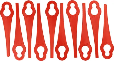 Produktbild von vhbw 10x Ersatz-Messer Ersatz für Einhell 34.057.30 für Rasentrimmer - Ersatzklinge Rot, Nylon / Kunststoff