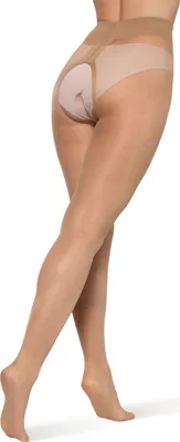 Produktbild von BANANALU 20 Den Ouvert Strumpfhose mit offenem Schritt Große Öffnung Plus Intimo Plus 20 Daino XL