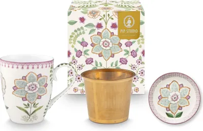 Produktbild von PIP STUDIO Lily&Lotus Off White Teeset für eine Person 0,365l